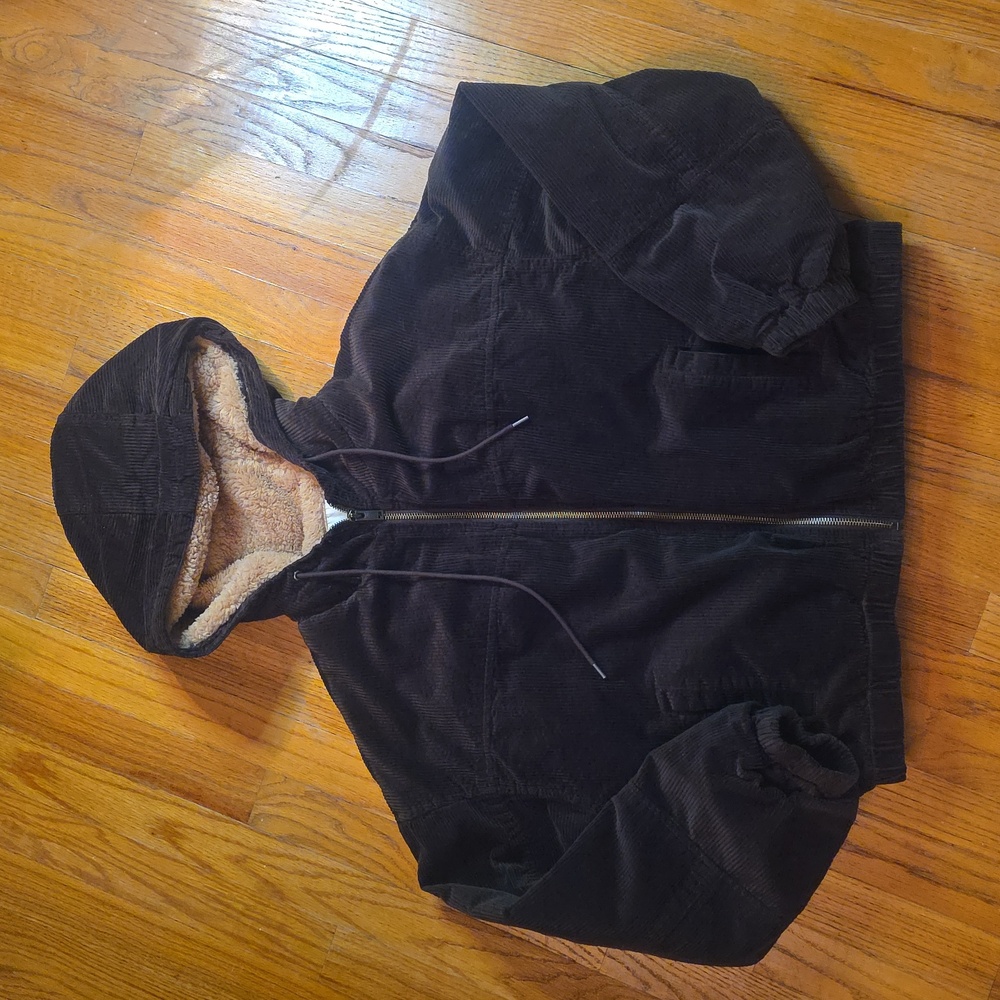 American Eagle Beautiful Brown Corduroy Jacket Size XL Like New- Worn Once